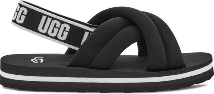 UGG  BLK EVERLEE BLACK 1124914K-black כפכפים