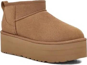 UGG   Classic Ultra Mini Platform Chestnut 1135092-che נעלי אופנה