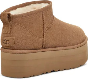 UGG   Classic Ultra Mini Platform Chestnut 1135092-che נעלי אופנה