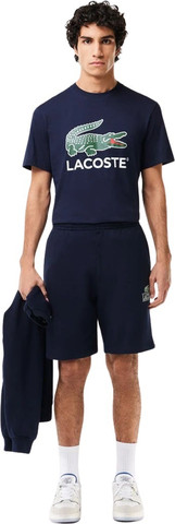 טי שירט Lacoste לגברים דגם Signature Print
