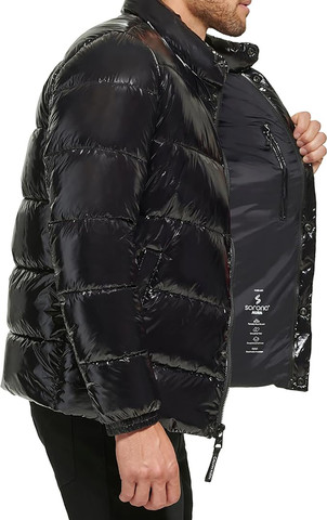 מעיל Calvin Klein לגברים דגם Front-Zip Puffer