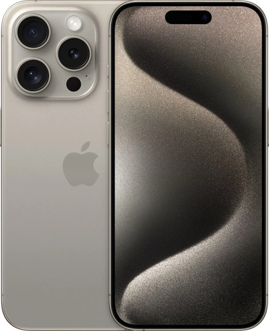 טלפון סלולרי Apple iPhone 15 Pro 512GB בצבע טיטניום טבעי