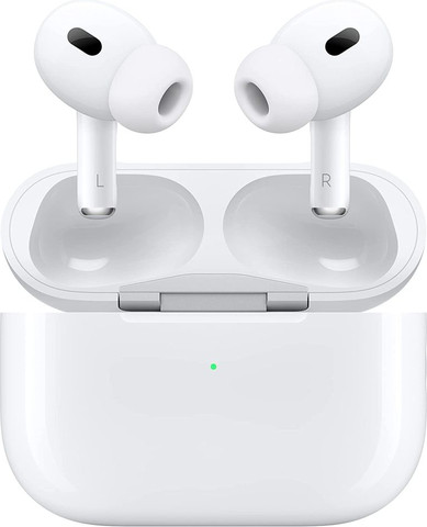 אוזניות אלחוטיות ‎Apple AirPods Pro 2 עם ביטול רעשים אקטיבי – כולל מארז טעינה בחיבור ‎USB‑C‎