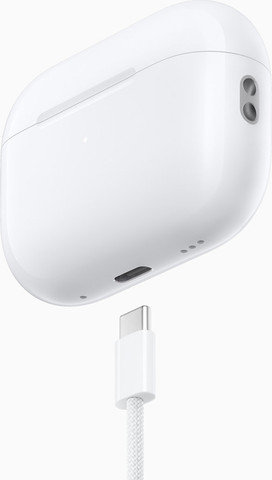 אוזניות אלחוטיות ‎Apple AirPods Pro 2 עם ביטול רעשים אקטיבי – כולל מארז טעינה בחיבור ‎USB‑C‎