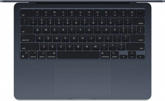 מחשב נייד 13.6" Apple אפל MacBook Air 13 M3 512GB/16GB MXCV3HB/A Midnight Black