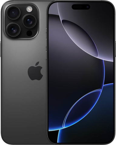 טלפון סלולרי אייפון 6.9 Apple אפל iPhone 16 Pro Max 256GB8GB  Black Titanium