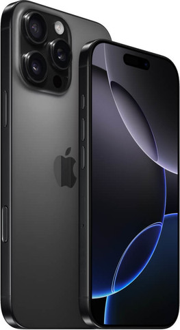 טלפון סלולרי אייפון 6.9 Apple אפל iPhone 16 Pro Max 256GB8GB  Black Titanium