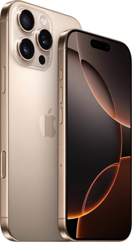 טלפון סלולרי 6.9" Apple אפל iPhone 16 Pro Max 1TB/8GB - Desert Titanium