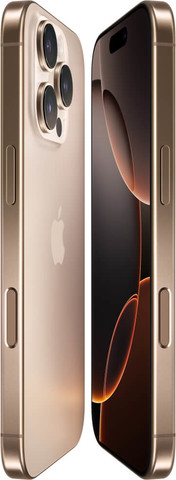 טלפון סלולרי 6.9" Apple אפל iPhone 16 Pro Max 1TB/8GB - Desert Titanium
