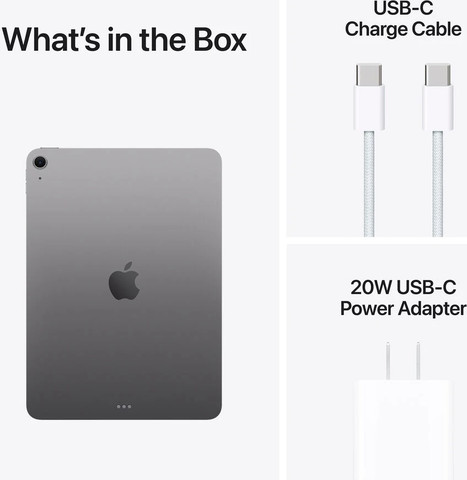 טאבלט Apple iPad Air 11 M3 (2025) 128GB Wi-Fi בצבע Space Gray