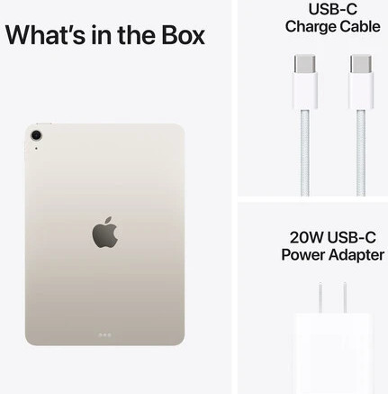 טאבלט Apple iPad Air 11 M3 (2025) 128GB Wi-Fi בצבע Starlight