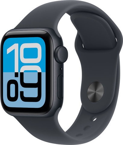 שעון חכם Apple Watch SE 3 GPS + Cellular 40mm צבע שעון Midnight Aluminium צבע רצועה Midnight Sport Band - גודל S/M