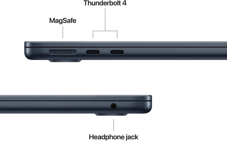 מחשב נייד Apple MacBook Air 13″ M5 ‎16GB 512GB Midnight (MDHE4HB/A)