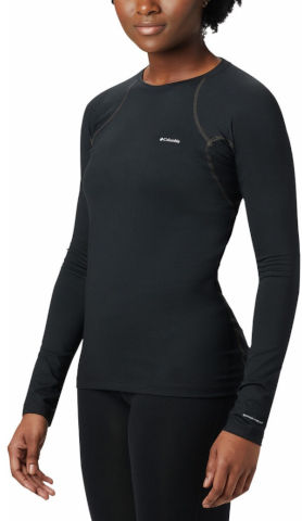 חולצה תרמית ארוכה לנשים Heavy Weight Stretch Long Sleeve Top black/black