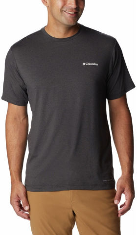 TECH TRAIL GRPH T black heather L  חולצה