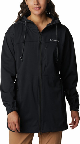 מעיל סופטשל לנשים Flora Park Softshell Black