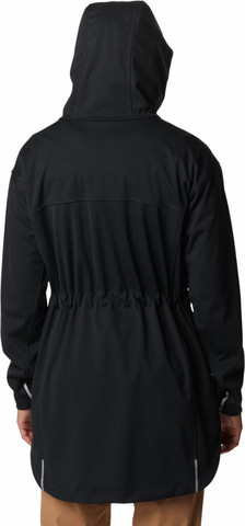 מעיל סופטשל לנשים Flora Park Softshell Black