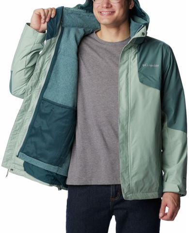 מעיל משולב לגברים Bugaboo II Fleece Interchange niagara/metal