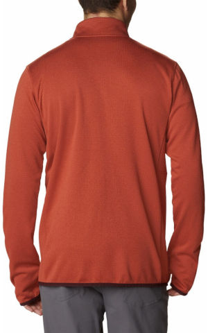חולצת מיקרו-פליס לגברים Park View Fleece Full Zip warp red