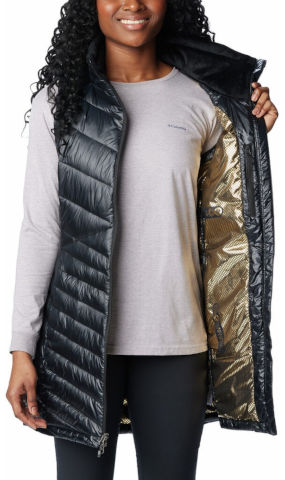 ווסט מבודד לנשים Joy Peak Long Vest Black