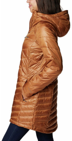 מעיל מבודד לנשים Joy Peak Mid camel brown
