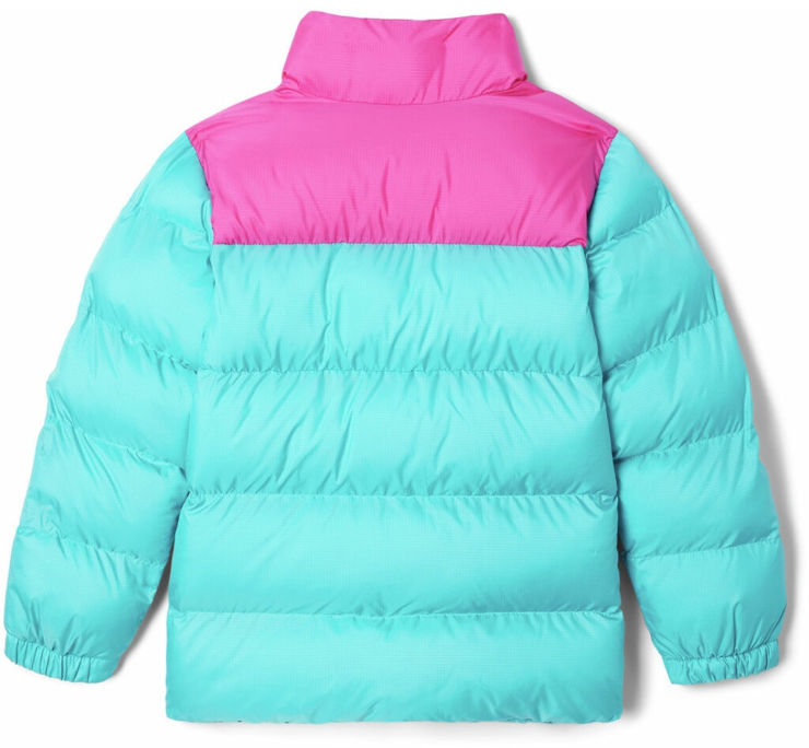 מעיל מבודד לילדים ונוער Puffect geyser/pink ice