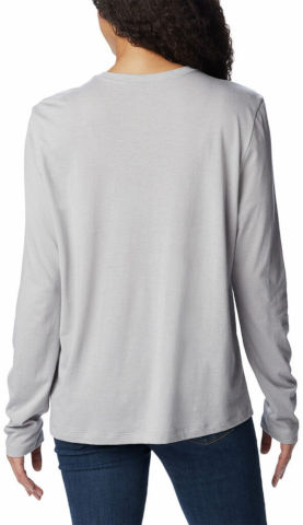 חולצה ארוכה לנשים Columbia Trek Relaxed L/S T columbia grey