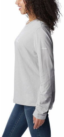 חולצה ארוכה לנשים Columbia Trek Relaxed L/S T columbia grey