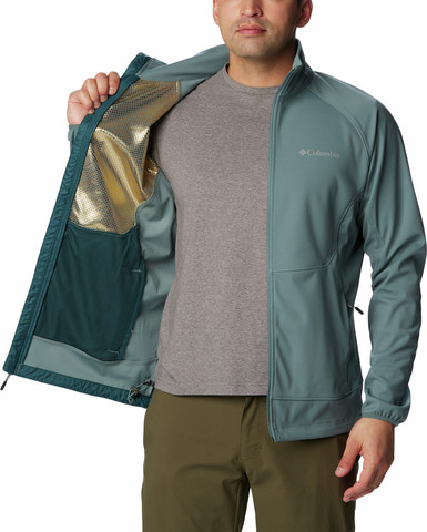 מעיל סופטשל לגברים Canyon Meadows Softshell metal