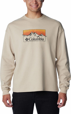 סווטשירט לגברים Duxbery Relax L/S T anc fossil/graphic