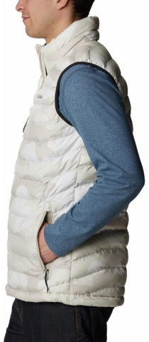ווסט לגברים Powder Lite Vest dark stone print