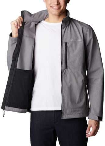 מעיל סופטשל לגברים Cruiser Valley Softshell city grey/black