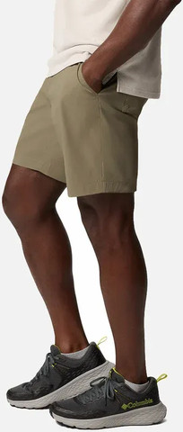 ColumbiaTECH TRAIL UTILITY SHORT stone green 2114761-397 ביגוד מכנסיים קצרים