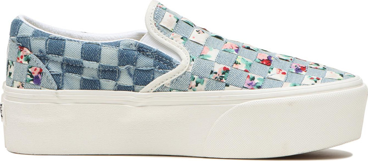 נעלי סניקרס Vans לנשים דגם Slip-On Woven Denim Weave