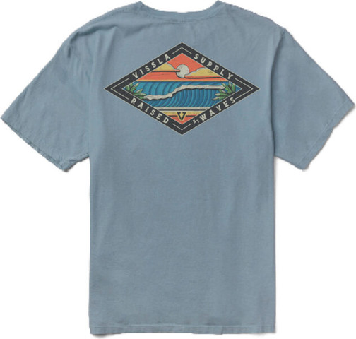 חולצה קצרה לגברים Wave Chasers Premium Organic Pocket Tee