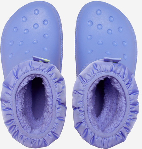 Crocs Toddler Classic Neo Puff Boot - מגפיים לילדים קרוקס בצבע סגול