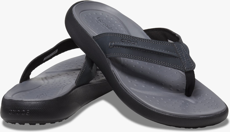 Crocs Yukon Vista II LR Flip - כפכפי אצבע קרוקס יוקון ויסטה לגברים בצבע שחור