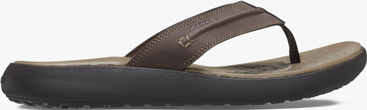 Crocs Yukon Vista II LR Flip - כפכפי אצבע קרוקס יוקון ויסטה לגברים בצבע אספרסו