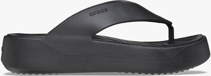 Crocs Getaway Platform Flip - כפכפי אצבע פלטפורמה קרוקס לנשים בצבע שחור