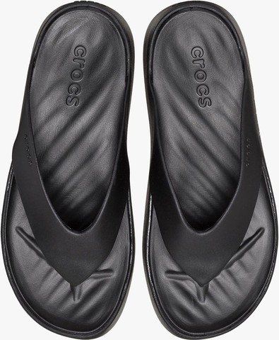 Crocs Getaway Platform Flip - כפכפי אצבע פלטפורמה קרוקס לנשים בצבע שחור
