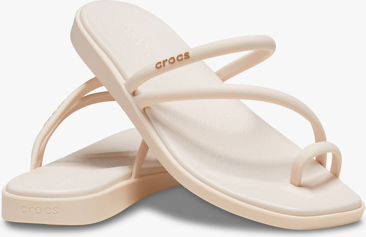 Crocs Miami Toe Loop Sandal - סנדלי קרוקס מיאמי לנשים בצבע לבן