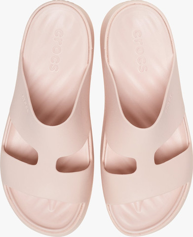Crocs Getaway Platform H-Strap - נעלי פלטפורמה קרוקס לנשים בצבע קוורץ