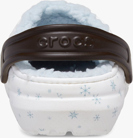 Crocs Toddlers' Disney Frozen Olaf Lined Classic Clog K - כפכפים פרוותיים קרוקס פרוזן אולף לילדים