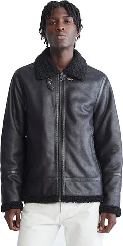 מעיל Calvin Klein לגברים דגם B-3 Faux Shearling