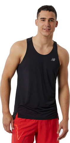 גופיית ריצה לגברים צבע שחור ניו באלאנס New Balance Accelerate Singlet