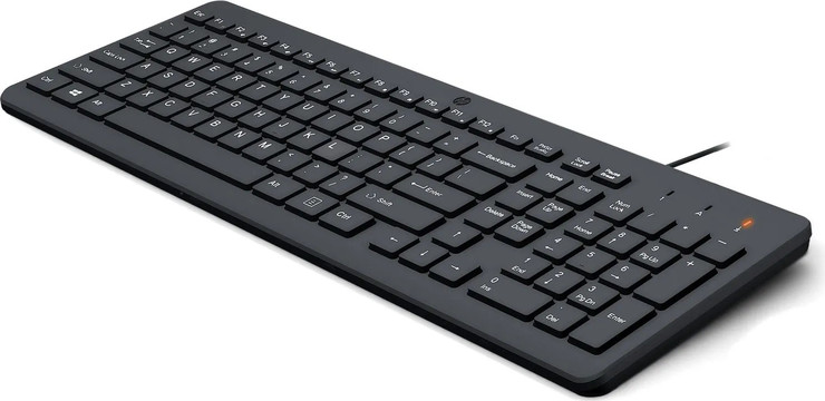 מקלדת חוטית HP 150 USB - צבע שחור