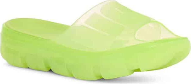UGG JELLA CLEAR SLIDE PALE CHARTREUSE 1136763-pchr כפכפים
