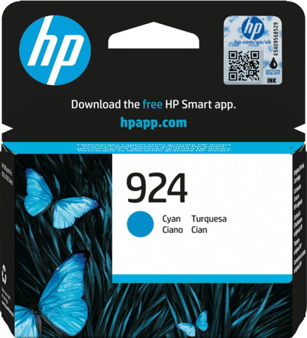 ראש דיו ציאן מקורי HP אייץ' פי 4K0U3NE 924