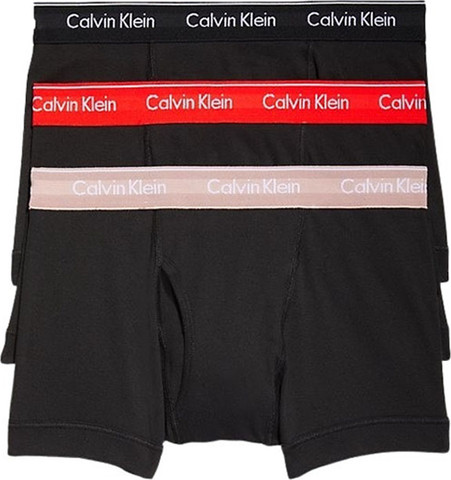 מארז 3 תחתוני בוקסר Calvin Klein לגברים דגם Cotton Classics