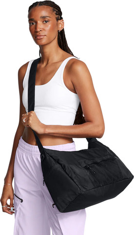 תיק דאפל יוניסקס ספורטיבי מבית UNDER ARMOUR דגם Studio Slouchy Duffle 20L צבע שחור